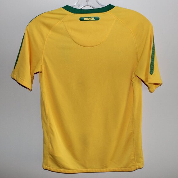 3/$88❤️Nike BRAZIL 2010 home shirt soccer jersey Kids Youth L 152-158cm Age12-13 - Picture 13 of 13